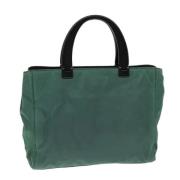 Prada Vintage Pre-owned Tyg prada-vskor Green, Dam