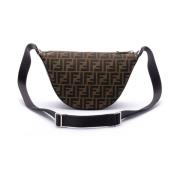 Fendi Orange Jacquard Axelväska Brown, Herr