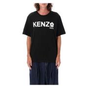 Kenzo Svart Blomma Logga T-shirt Black, Herr