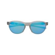 Oakley Reedmace Round-Frame Blåtonade Solglasögon Gray, Unisex