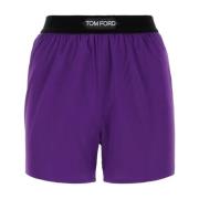 Tom Ford Casual Denim Shorts för Män Purple, Dam