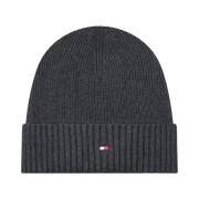 Tommy Hilfiger Grå Cashmere Blend Cap Gray, Herr