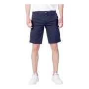 Blauer Blå Bomullsshorts med Dragkedja Blue, Herr