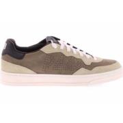 P448 Beige Mocka Sneakers med Svart Spoiler Brown, Herr