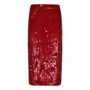 P.a.r.o.s.h. Röda Kjolar Aw24 Dammode Red, Dam