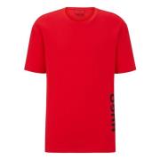 Hugo Boss Herr Snygg Ekologisk Bomull T-shirt Red, Herr