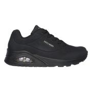 Skechers Aktiva Dam Sneakers med Memory Foam Black, Dam