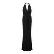 Tom Ford Genomskinlig Svart Maxi Klänning Black, Dam