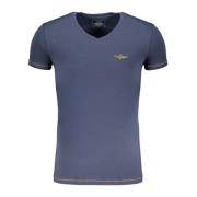 Aeronautica Militare Blå Herr T-shirt Kortärmad Blue, Herr