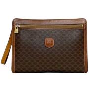 Celine Vintage Pre-owned Canvas kuvertvskor Brown, Dam