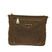 Prada Vintage Pre-owned Tyg prada-vskor Brown, Dam