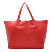 Celine Vintage Pre-owned Tyg totevskor Red, Dam