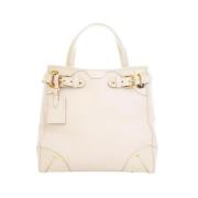 Louis Vuitton Vintage Pre-owned Laeder handvskor Beige, Dam