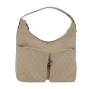 Gucci Vintage Pre-owned Canvas gucci-vskor Beige, Dam