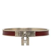 Hermès Vintage Pre-owned Laeder armband Red, Dam