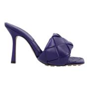 Bottega Veneta Laeder mules Purple, Dam