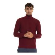 Harmont & Blaine Texturerad Ull Turtleneck Pullover Red, Herr