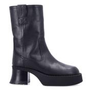 Miista Svarta Stängda Ankelboots Aw24 Black, Dam