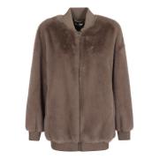 P.a.r.o.s.h. Neutral Jacka för Kvinnor Aw24 Brown, Dam