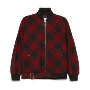 Burberry Vintage Check Ullblandad Jacka Multicolor, Dam