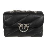 Pinko Quiltad Svart Cross Body Väska Black, Dam