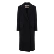 Jil Sander Svart Kappa Elegant Klassisk Stil Black, Dam