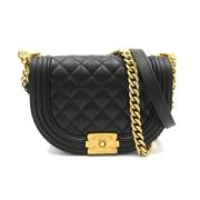 Chanel Vintage Pre-owned Laeder axelremsvskor Black, Dam