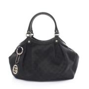 Gucci Vintage Pre-owned Canvas handvskor Black, Dam