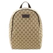 Gucci Vintage Pre-owned Canvas ryggsckar Brown, Dam