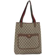 Gucci Vintage Pre-owned Canvas gucci-vskor Beige, Dam