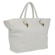 Burberry Vintage Pre-owned Canvas totevskor White, Dam