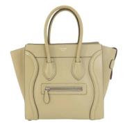 Celine Vintage Pre-owned Laeder totevskor Beige, Dam