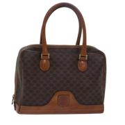 Celine Vintage Pre-owned Canvas handvskor Brown, Dam