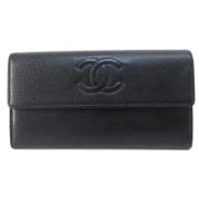 Chanel Vintage Pre-owned Laeder plnbcker Black, Dam