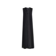 Jil Sander Dubbellagd klänning Black, Dam