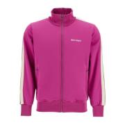 Palm Angels Kontrasterande Band Track Sweatshirt Purple, Herr