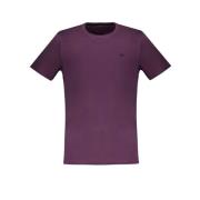 Harmont & Blaine Lila Bomull T-shirt med Brodyr Purple, Herr