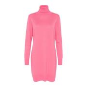 Saint Tropez Chateau Rose Rollneck Klänning Pink, Dam