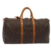 Louis Vuitton Vintage Pre-owned Canvas handvskor Brown, Dam