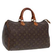 Louis Vuitton Vintage Pre-owned Canvas handvskor Brown, Dam