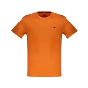 Harmont & Blaine Broderad Bomull T-shirt Orange, Herr