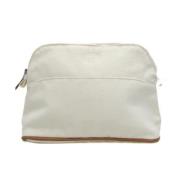 Hermès Vintage Pre-owned Bomull kuvertvskor White, Dam