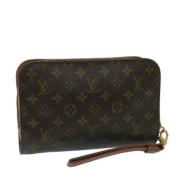 Louis Vuitton Vintage Pre-owned Canvas kuvertvskor Brown, Dam