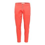 Cream Twill 7/8 Baiily Fit Byxor Hot  Orange, Dam