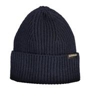 Napapijri Blå Logo Beanie Mössa Blue, Herr