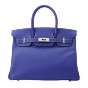 Hermès Vintage Pre-owned Laeder handvskor Blue, Dam