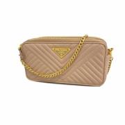 Prada Vintage Pre-owned Laeder plnbcker Beige, Dam