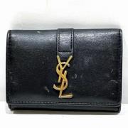 Yves Saint Laurent Vintage Pre-owned Canvas nyckelhllare Black, Dam