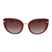 Bvlgari Cat Eye Solglasögon 8231B Red, Unisex