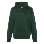 Calvin Klein Midnight Forest Broderad Logga Hoodie Green, Herr